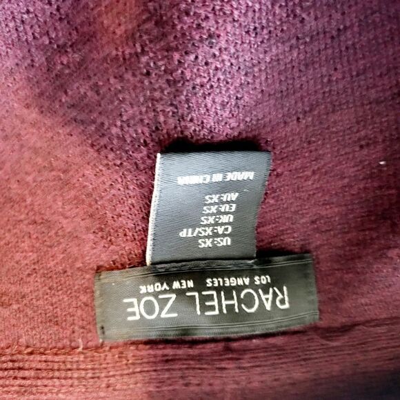 Rachel Zoe open front purple eggplant color cardigan sweater - Picture 5 of 6